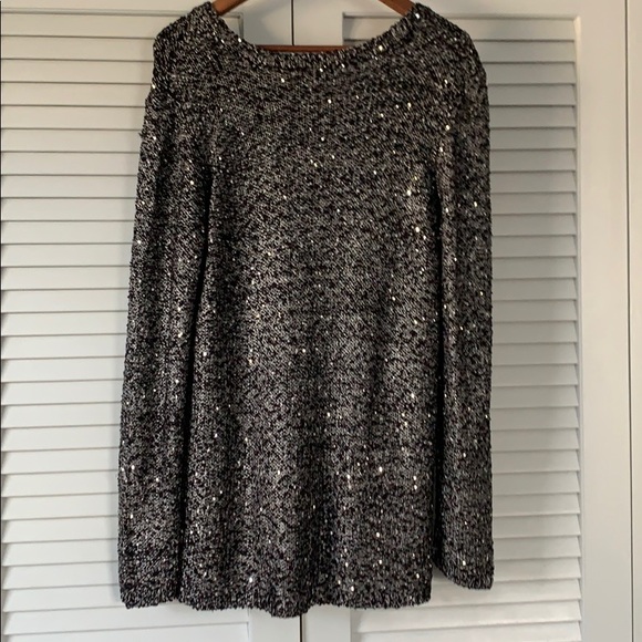 Apt 9 Black and Silver Sweater - Picture 3 of 7